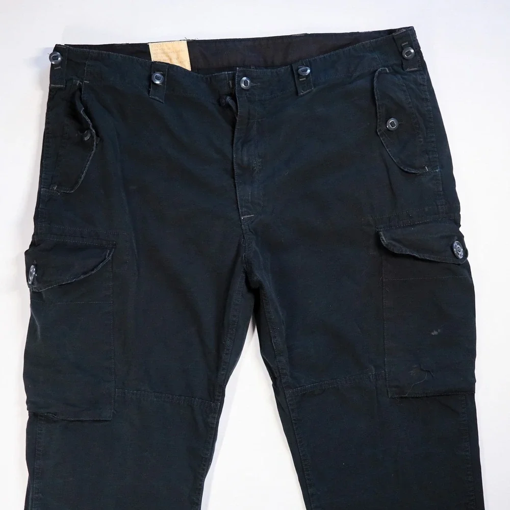Polo Ralph Lauren Military Cargo Pants 46Bx32 Black Combat Trousers OG 107 GS